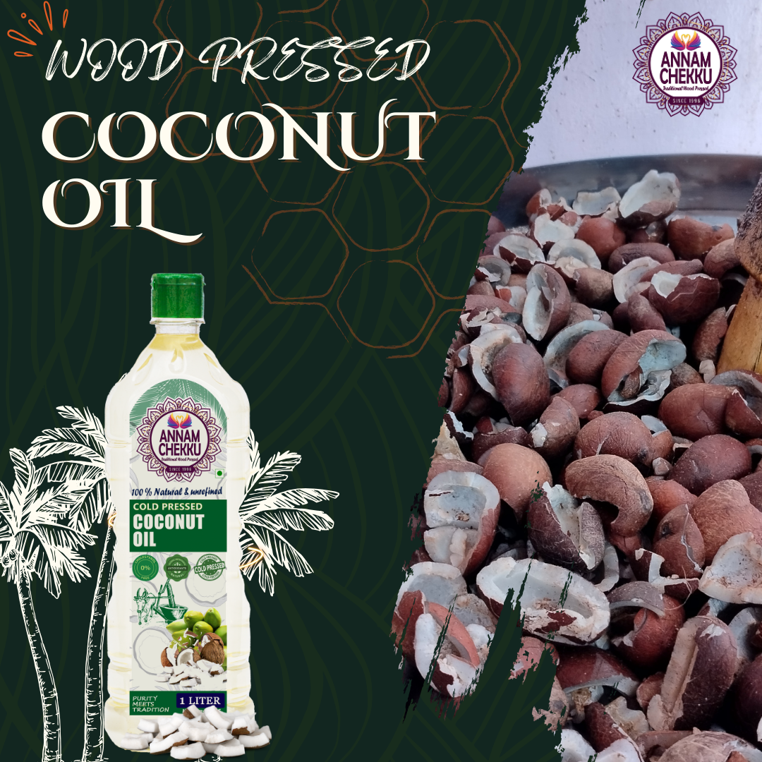 Wood Pressed Coconut Oil - 1L