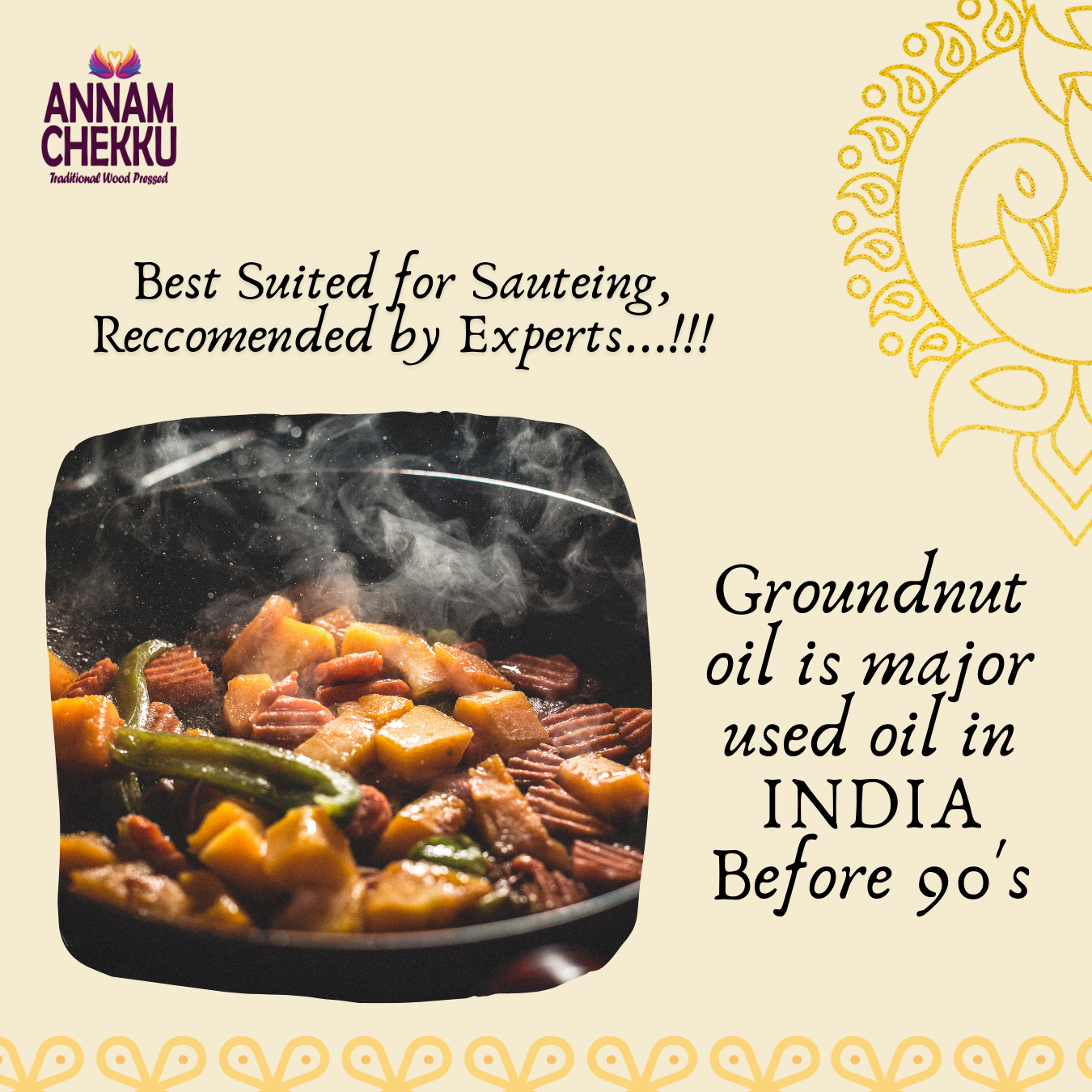 Wood Pressed Groundnut Oil –  1L