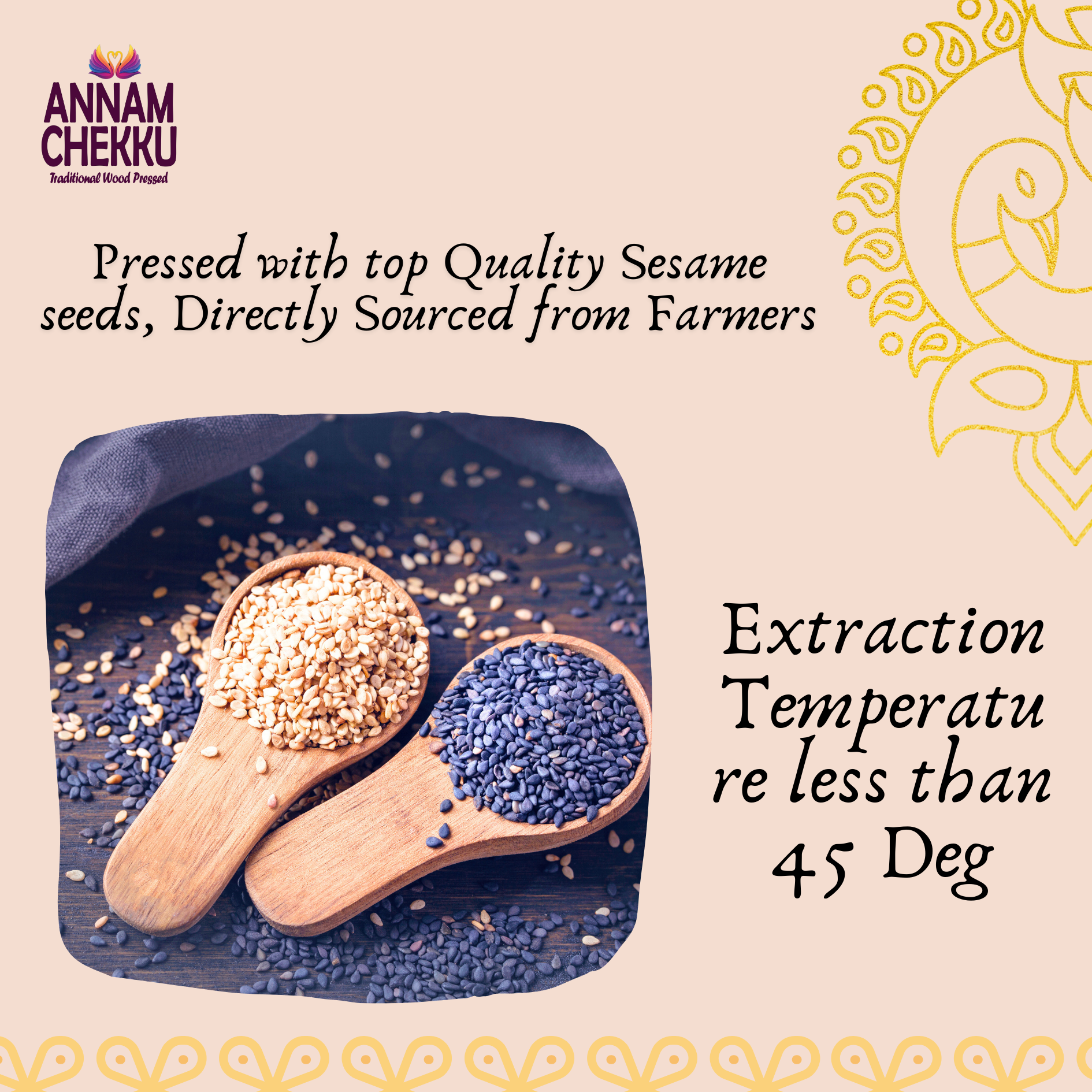 Wood Pressed Sesame Oil – 1L