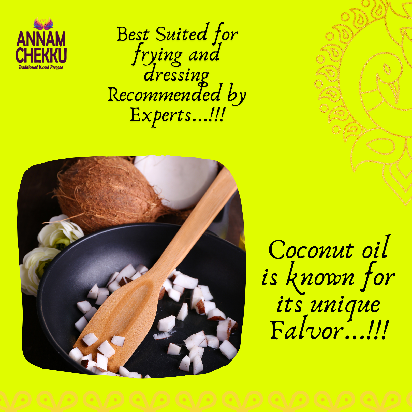 Wood Pressed Coconut Oil - 1L