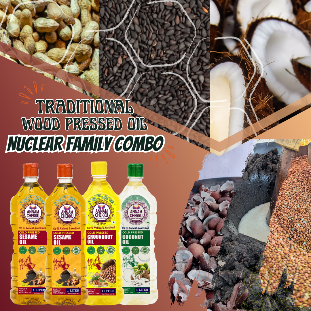 Nuclear Family combo - Sesame Oil - Wood Pressed