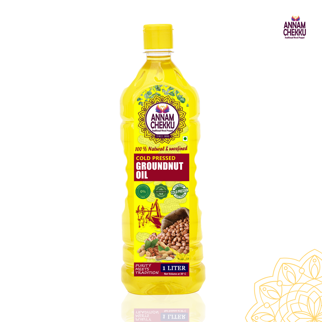 Wood Pressed Groundnut Oil –  1L