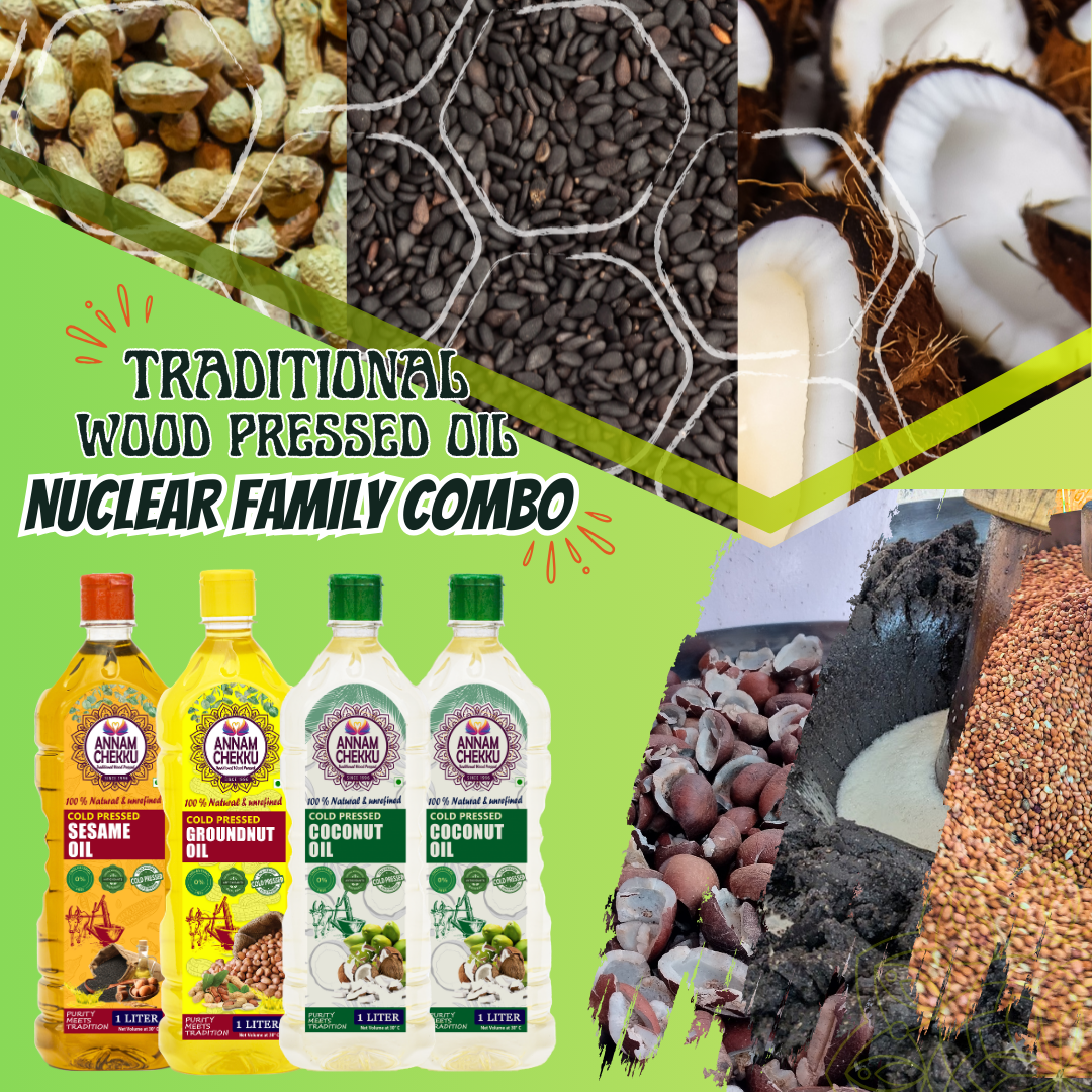 Nuclear Family combo - Coconut Oil - Wood Pressed