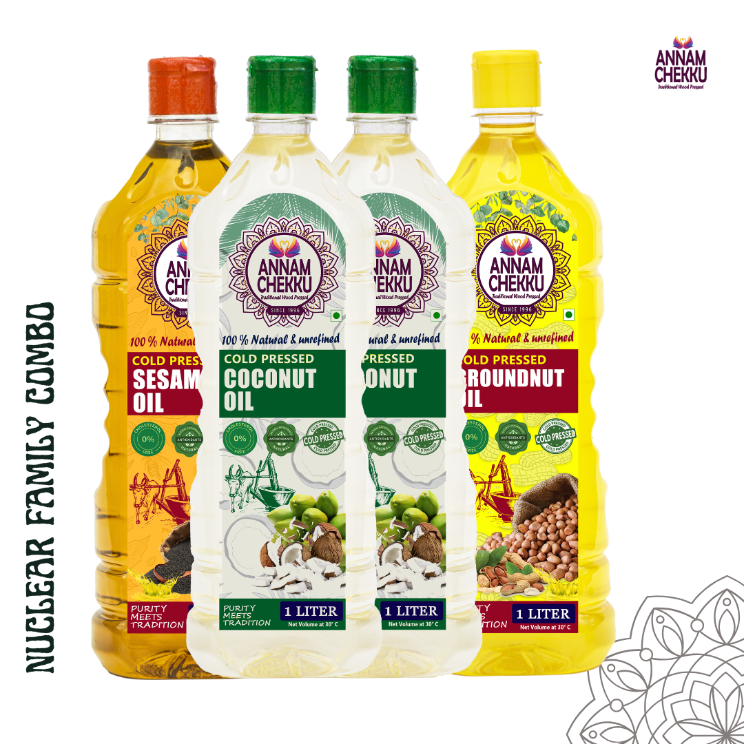 Nuclear Family combo - Coconut Oil - Wood Pressed