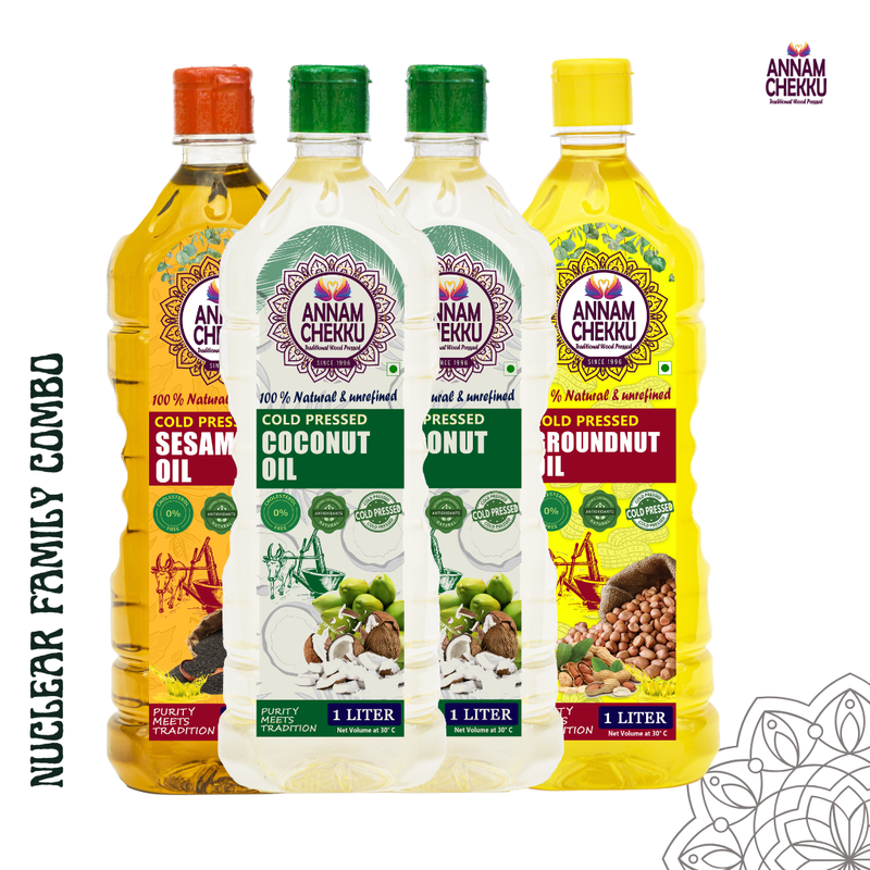 Nuclear Family combo - Coconut Oil - Wood Pressed