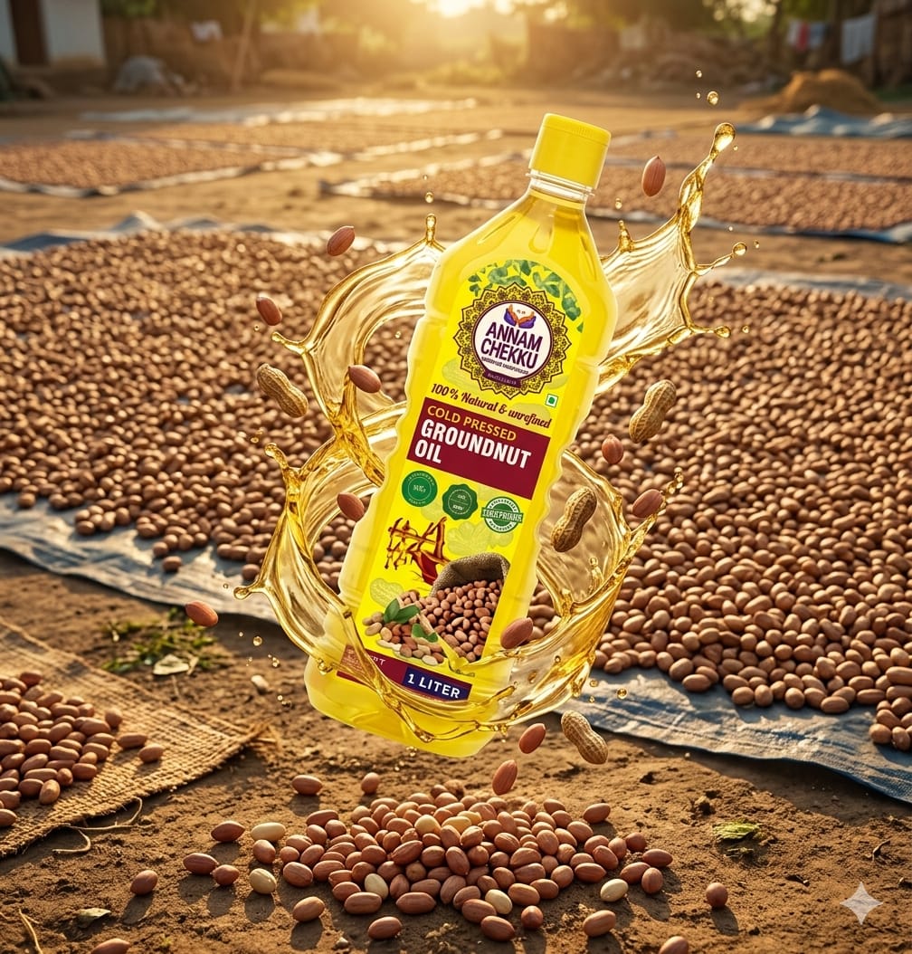Wood Pressed Groundnut Oil –  1L