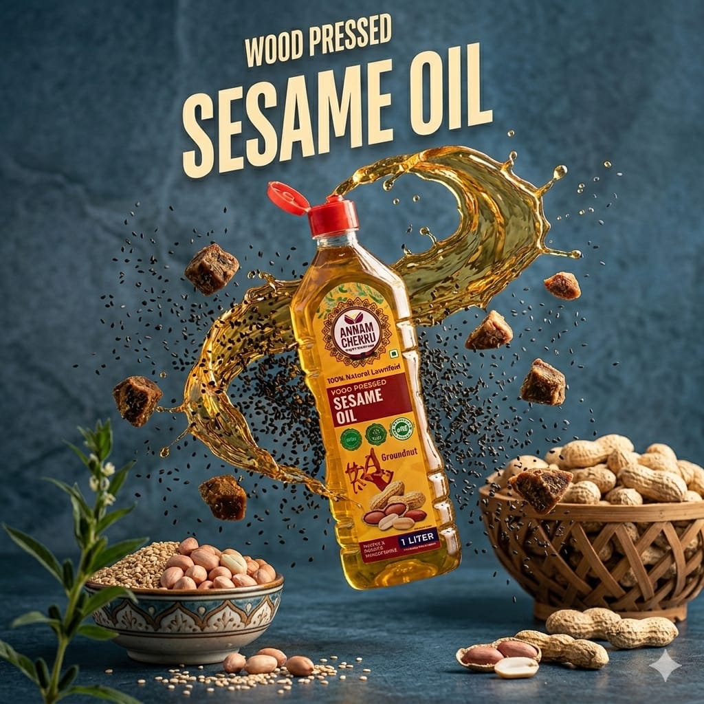 Wood Pressed Sesame Oil – 1L