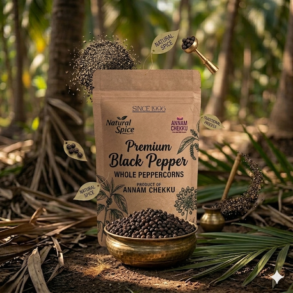 Black Pepper - Special Quality Straight from Farm - 100gms
